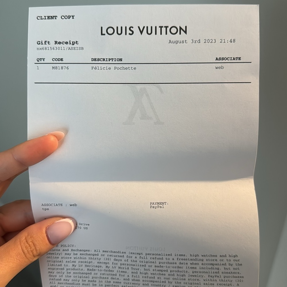 Louis Vuitton black Pochette Félicie - Picture 3 of 3